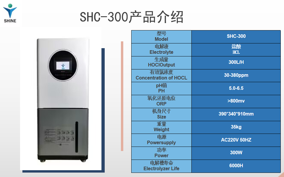 稀鹽酸款SHC300技術(shù)參數(shù)